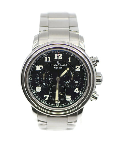 Blancpain Leman Chronograph Flyback Stainless Steel Watch 2185F