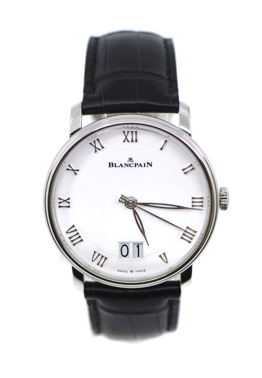 Blancpain Villeret Grande Date Stainless Steel Watch 6669-1127-55B