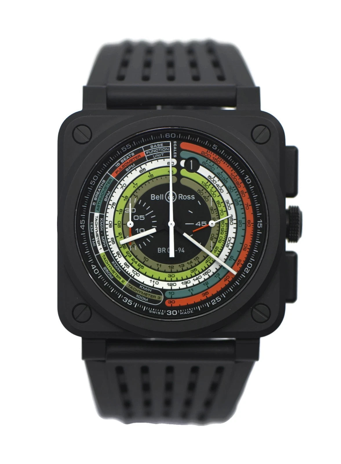 Bell & Ross Aviation Multimeter Chronograph Ceramic Watch BR0394