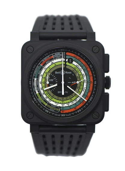 Bell & Ross Aviation Multimeter Chronograph Ceramic Watch BR0394