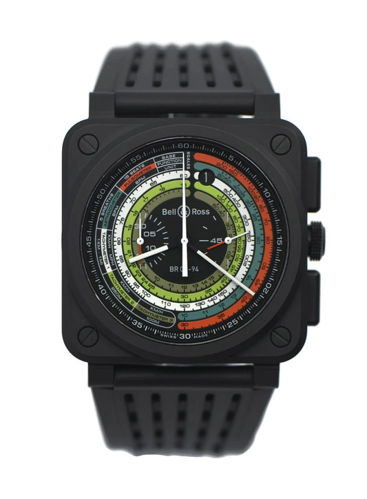 Bell & Ross Aviation Multimeter Chronograph Ceramic Watch BR0394