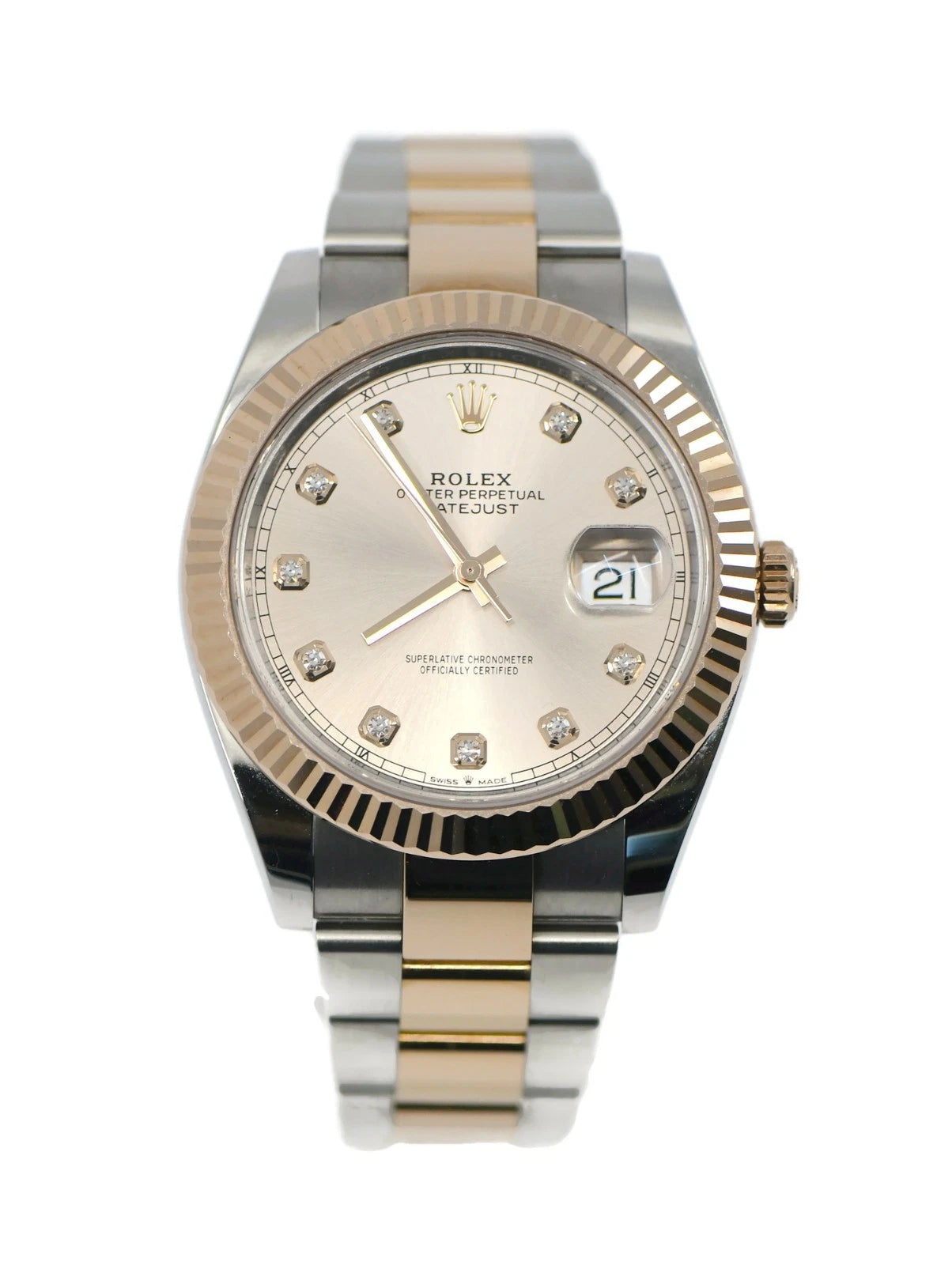 Rolex Datejust Sundust Diamond 18K/Stainless Steel Watch 126331