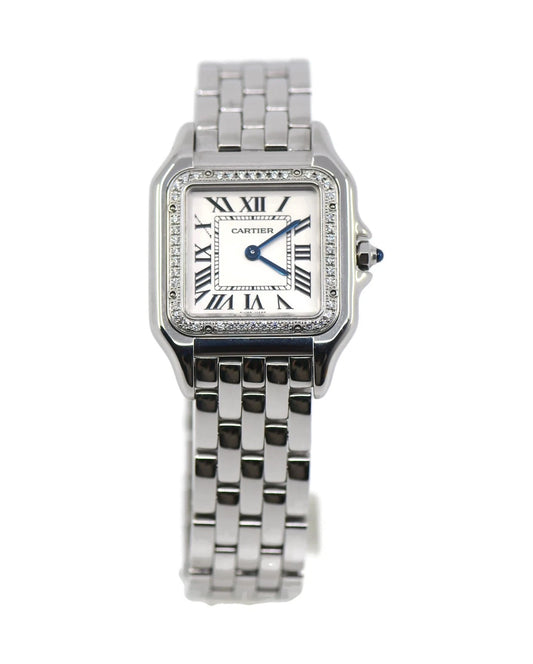 Cartier Panthere Diamond Stainless Steel Watch W4PN0008