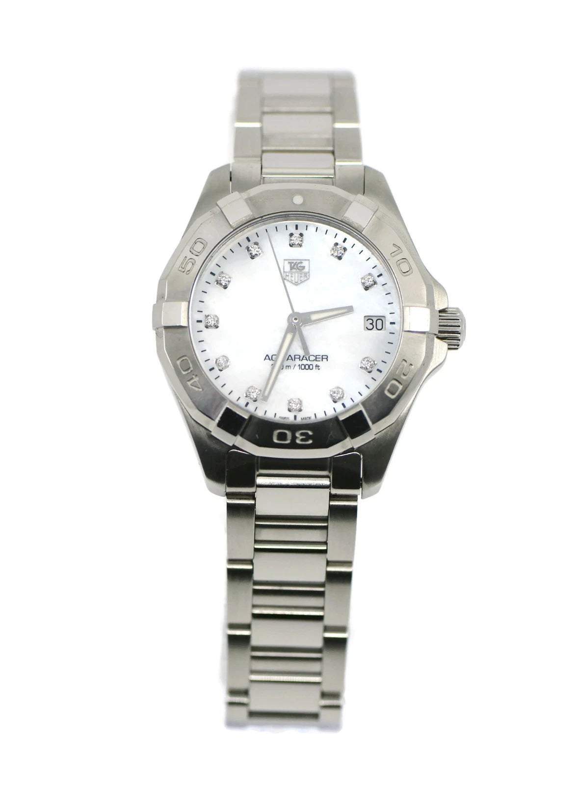 Tag Heuer Aquaracer Diamond Stainless Steel Watch WAY1313