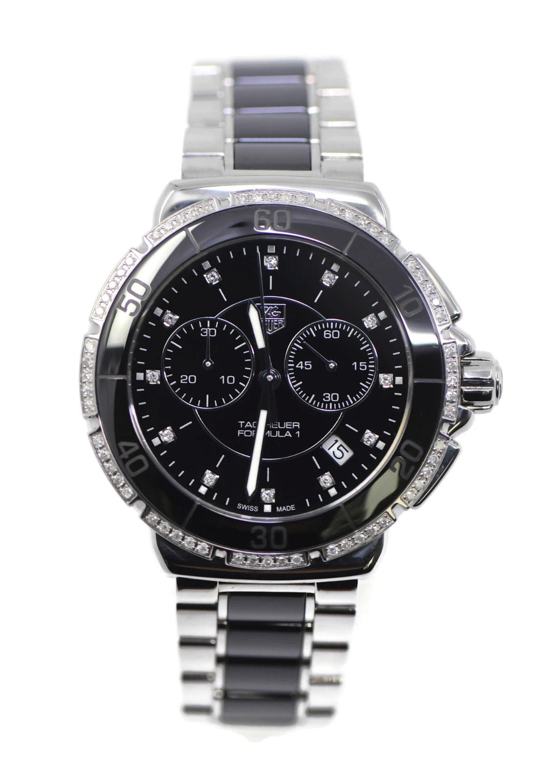 Tag Heuer Formula 1 Diamond Ceramic/Stainless Steel Watch CAH1212