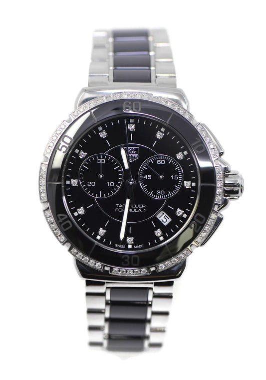 Tag Heuer Formula 1 Diamond Ceramic/Stainless Steel Watch CAH1212