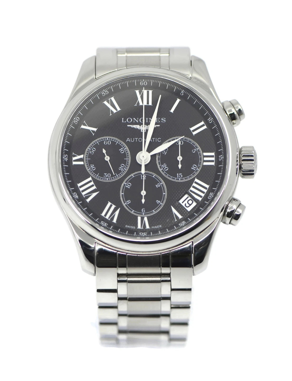 Longines Master Chronograph Stainless Steel Watch L2.693.4.51.6