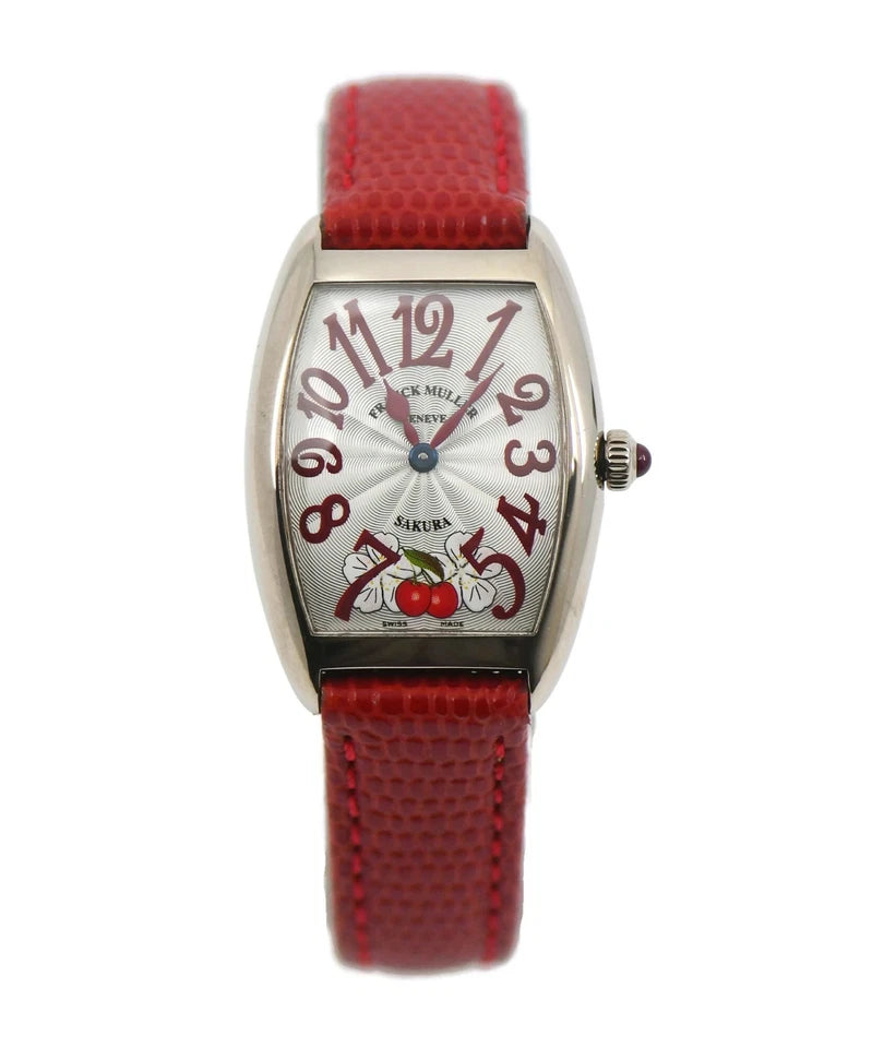 Franck Muller Sakura 18K White Gold Watch 1752QZ
