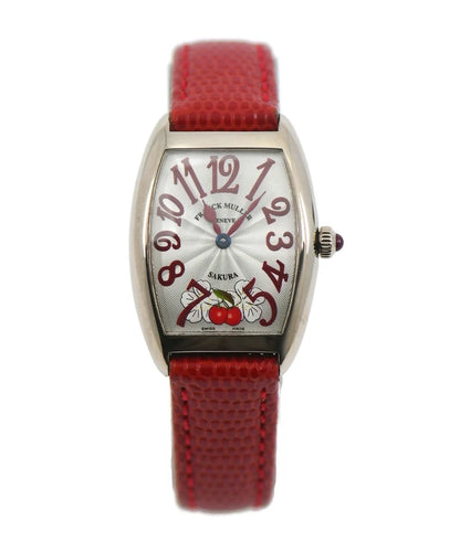 Franck Muller Sakura 18K White Gold Watch 1752QZ