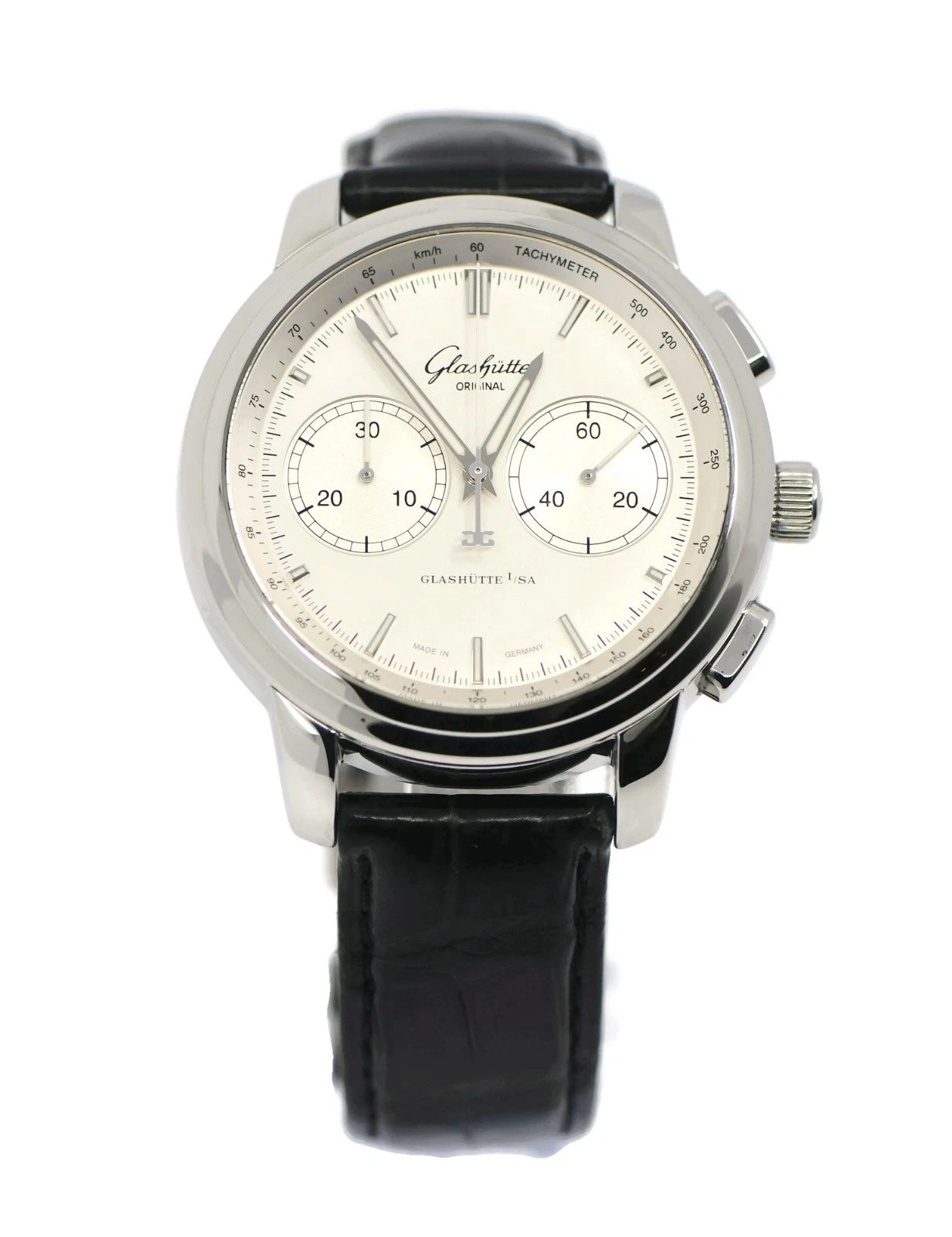Glashutte Original Senator Chronograph Stainless Steel Watch 39-34-21-42-04
