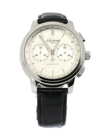Glashutte Original Senator Chronograph Stainless Steel Watch 39-34-21-42-04