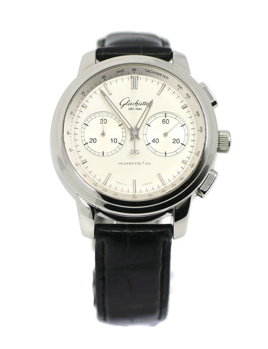 Glashutte Original Senator Chronograph Stainless Steel Watch 39-34-21-42-04