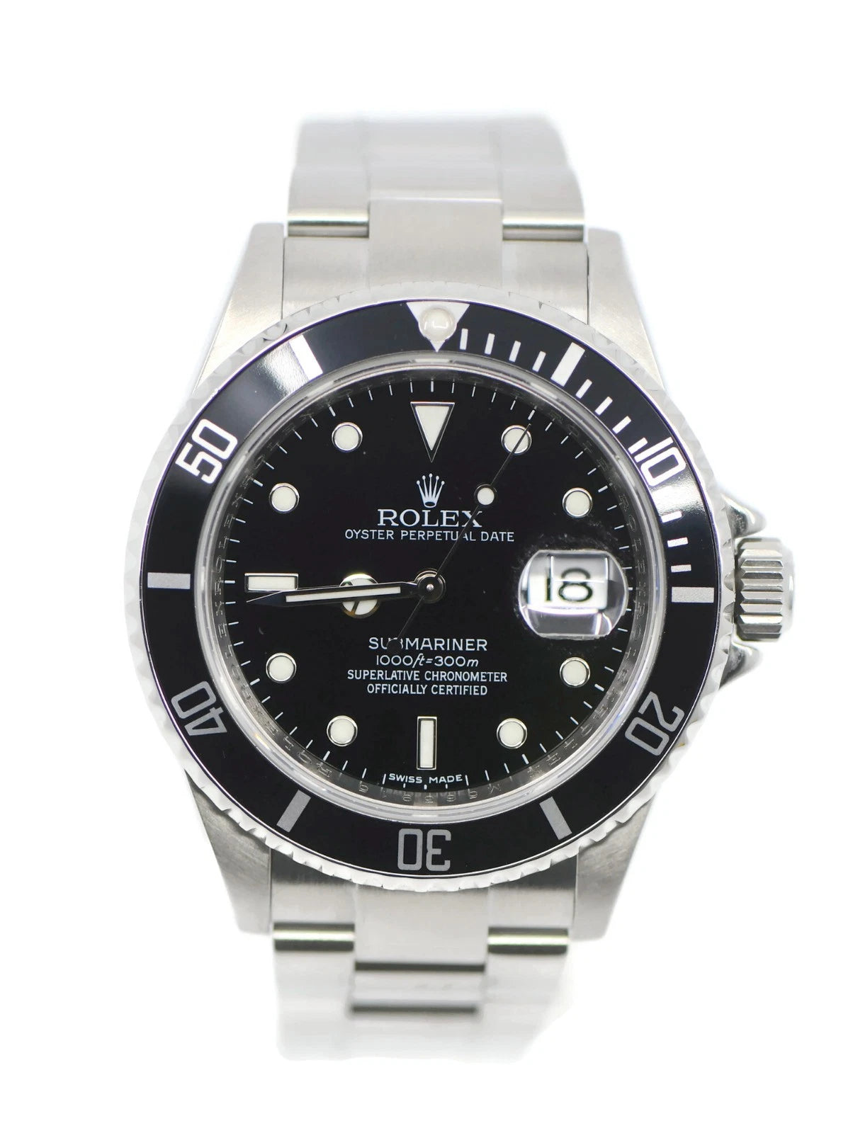Rolex Submariner Stainless Steel Watch 16610