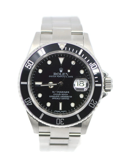 Rolex Submariner Stainless Steel Watch 16610