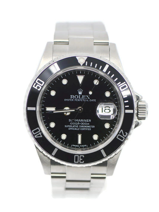 Rolex Submariner Stainless Steel Watch 16610