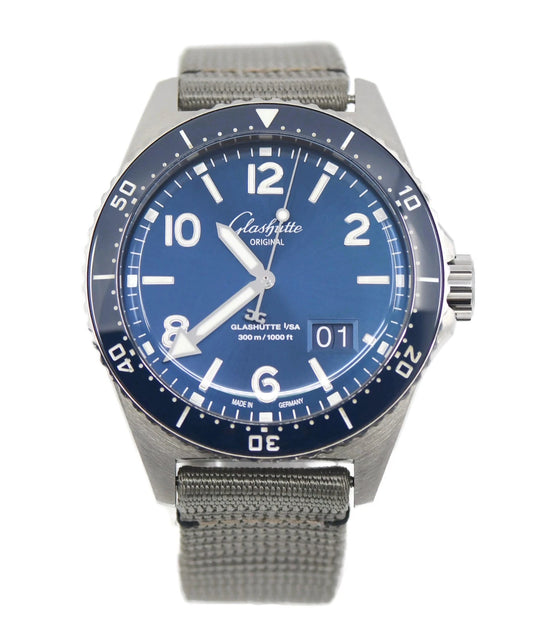 Glashutte Original SeaQ Stainless Steel Watch 1-36-13-02-81-34