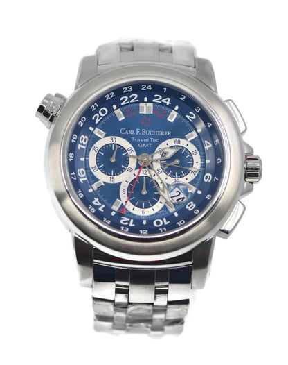 Carl F. Bucherer Traveltec GMT Stainless Steel Watch 00.10620.08.53.21