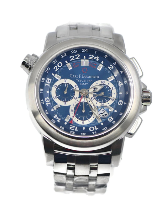 Carl F. Bucherer Traveltec GMT Stainless Steel Watch 00.10620.08.53.21