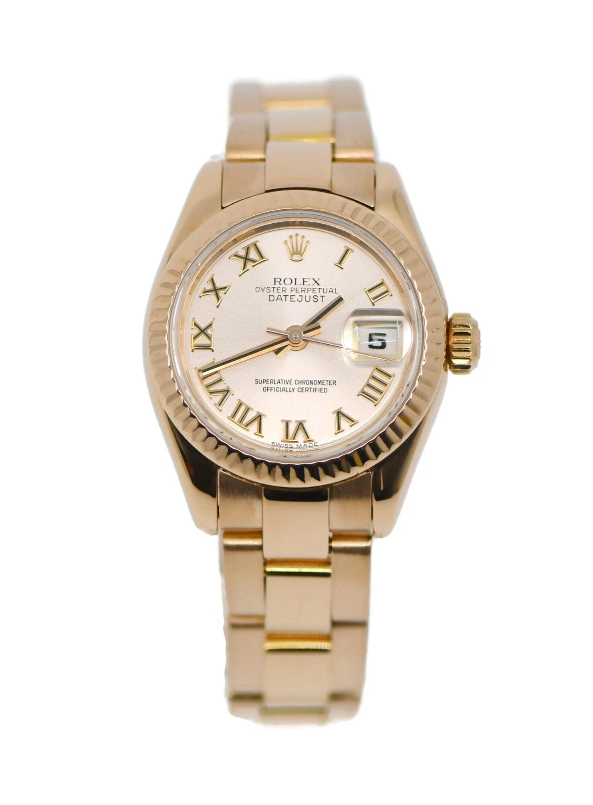 Rolex Datejust 18K Rose Gold Watch 179175