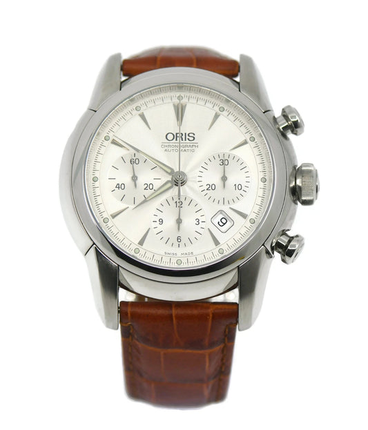 Oris Artelier Chronograph Stainless Steel Watch 7547