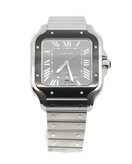 Cartier Santos Large Stainless Steel Watch WSSA0037