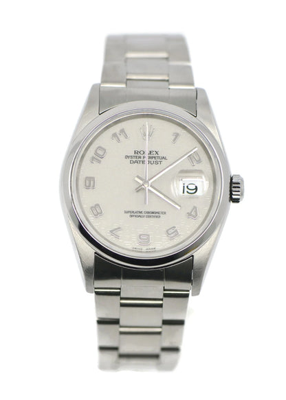 Rolex Datejust Stainless Steel Watch 16200