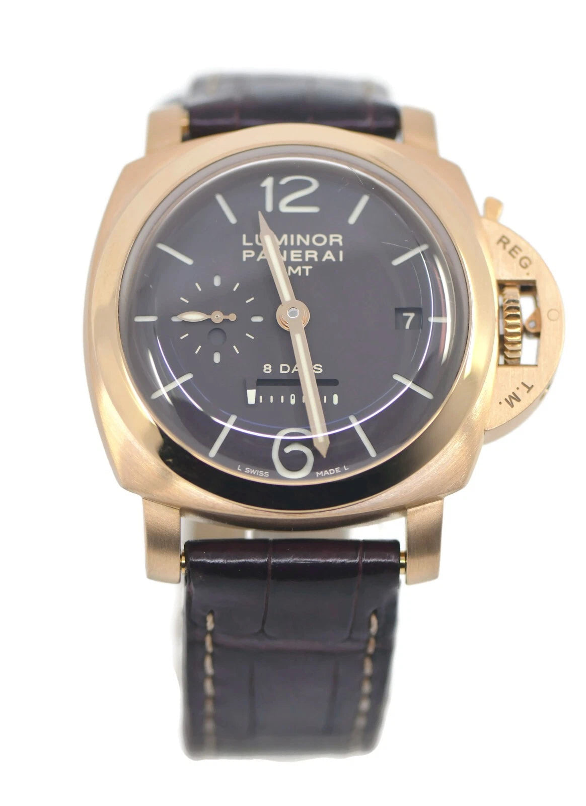 Panerai Luminor GMT 18K Rose Gold Watch PAM00289