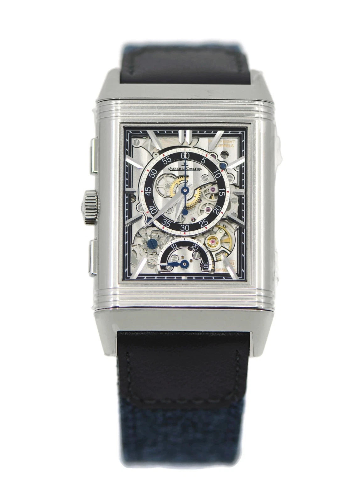 Jaeger LeCoultre Reverso Tribute Chronograph Stainless Steel Watch Q389848J
