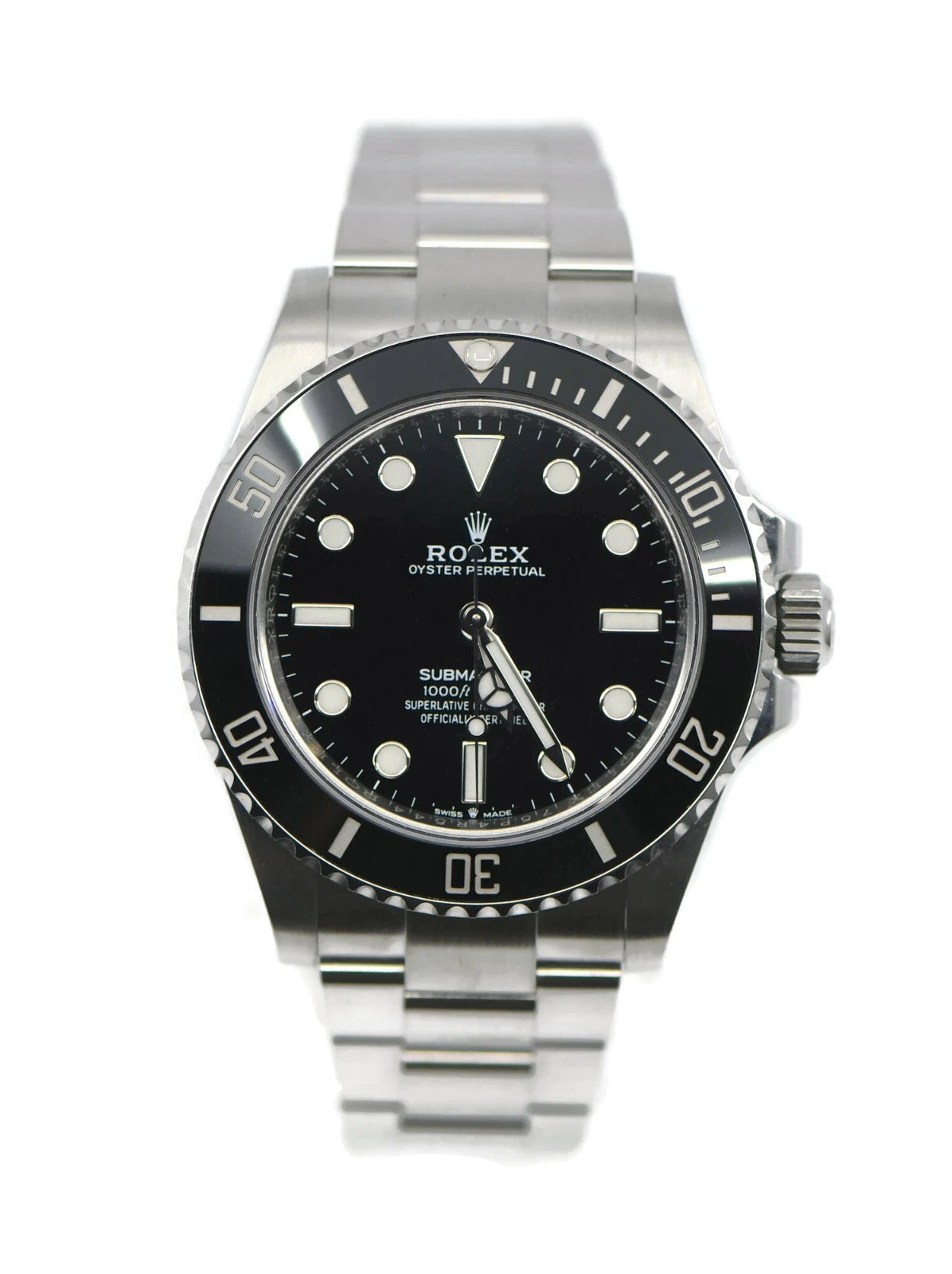 Rolex Submariner 41 No Date Stainless Steel Watch 124060