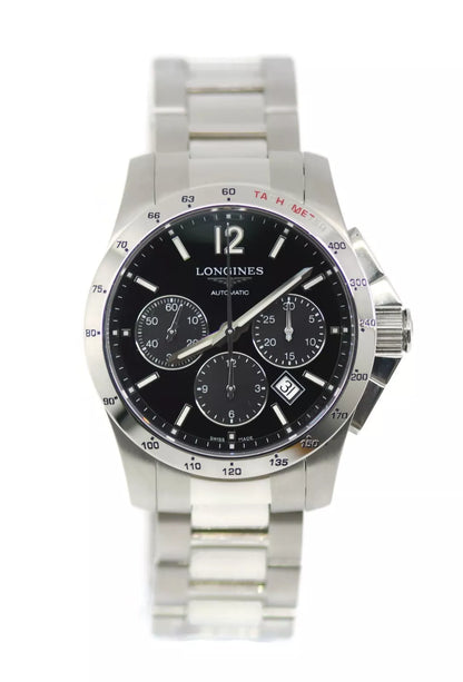 Longines Conquest Chronograph Stainless Steel Watch L2.743.4.56.6
