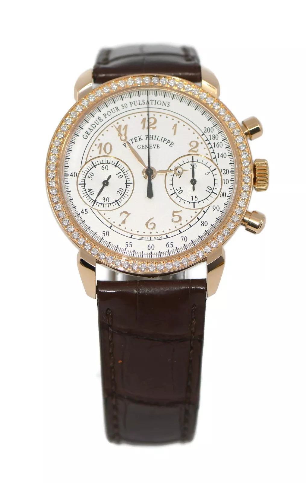 Patek Philippe Complication Diamond 18K Rose Gold Watch 7150/250R