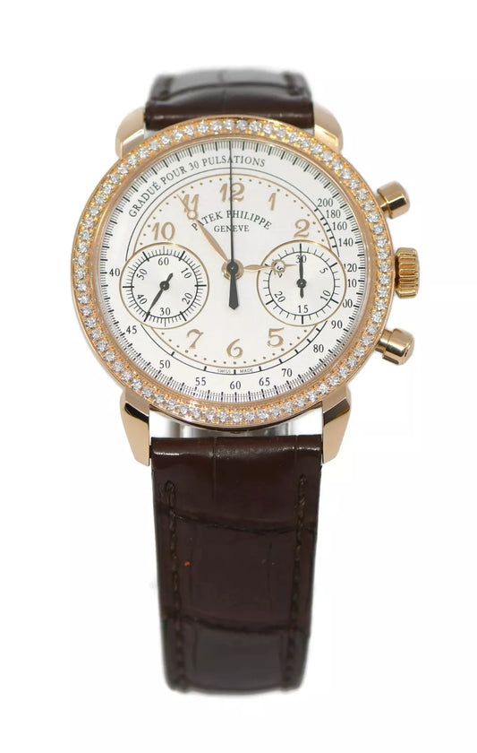 Patek Philippe Complication Diamond 18K Rose Gold Watch 7150/250R