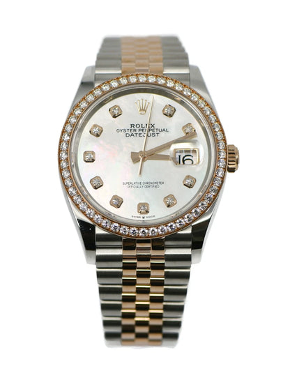 Rolex Datejust Diamond 18K/Stainless Steel Watch 126281RBR