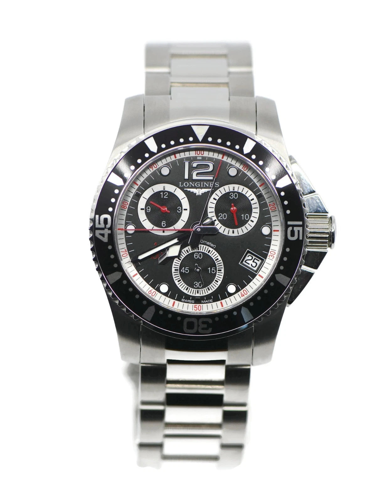 Longines Conqeust Chronograph Stainless Steel Watch L37434566