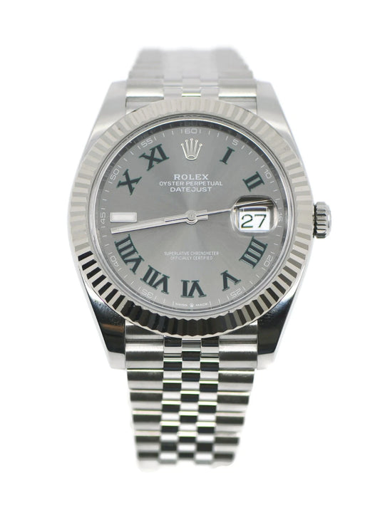 Rolex Datejust 41 Wimbledon Stainless Steel Watch 126334