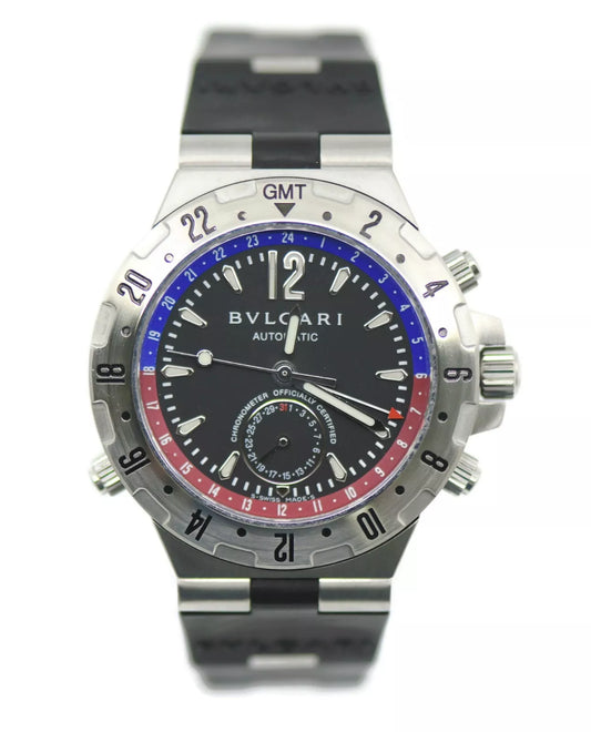 Bulgari Diagono GMT Stainless Steel Watch GMT40S