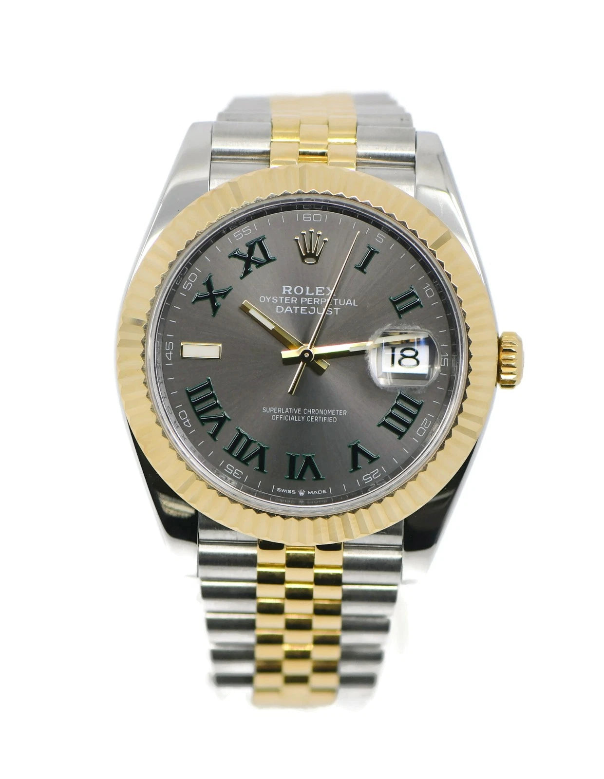 Rolex Datejust 41 Wimbledon 18K/Stainless Steel Watch 126333