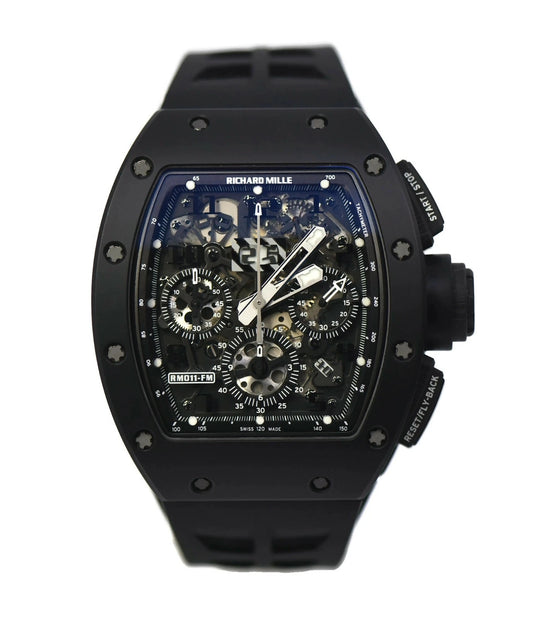 Richard Mille Chronograph Black Phantom Ceramic Watch RM011