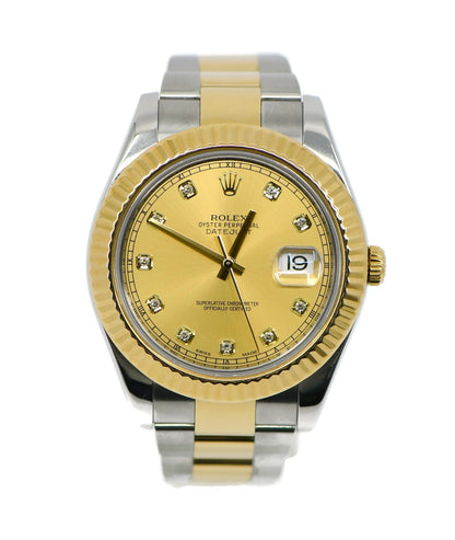 Rolex Datejust Diamond 18K/Stainless Steel Watch 116333