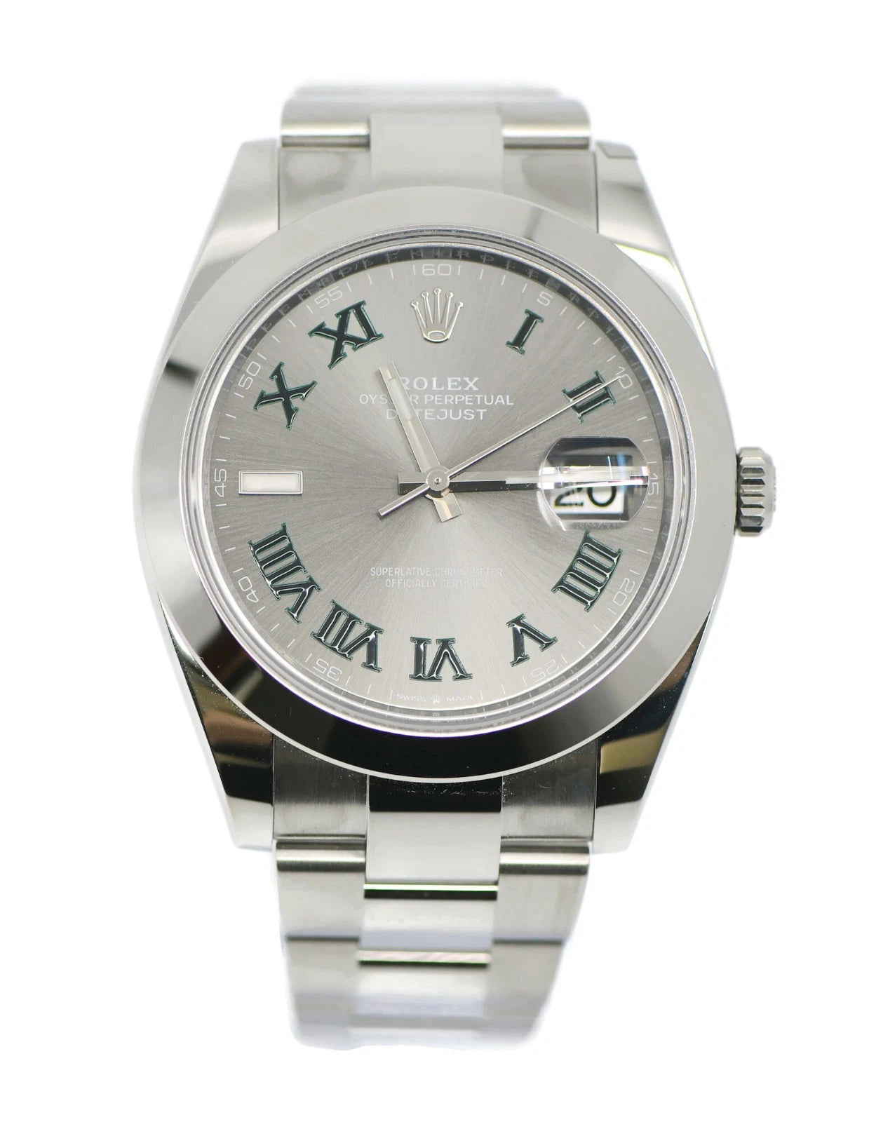 Rolex Datejust Wimbledon Stainless Steel Watch 126300