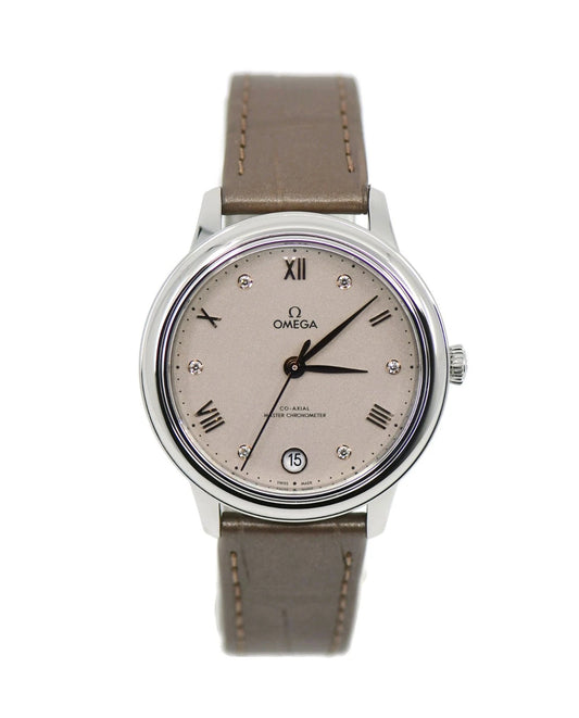 Omega DeVille Prestige Diamond Stainless Steel Watch 434.13.34.20.52.002