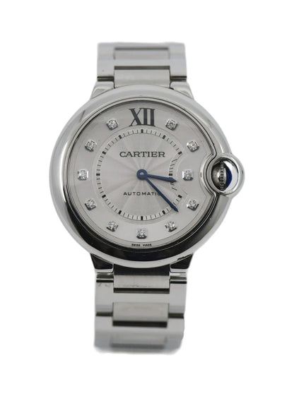 Cartier Ballon Bleu Diamond Stainless Steel Watch WE902075