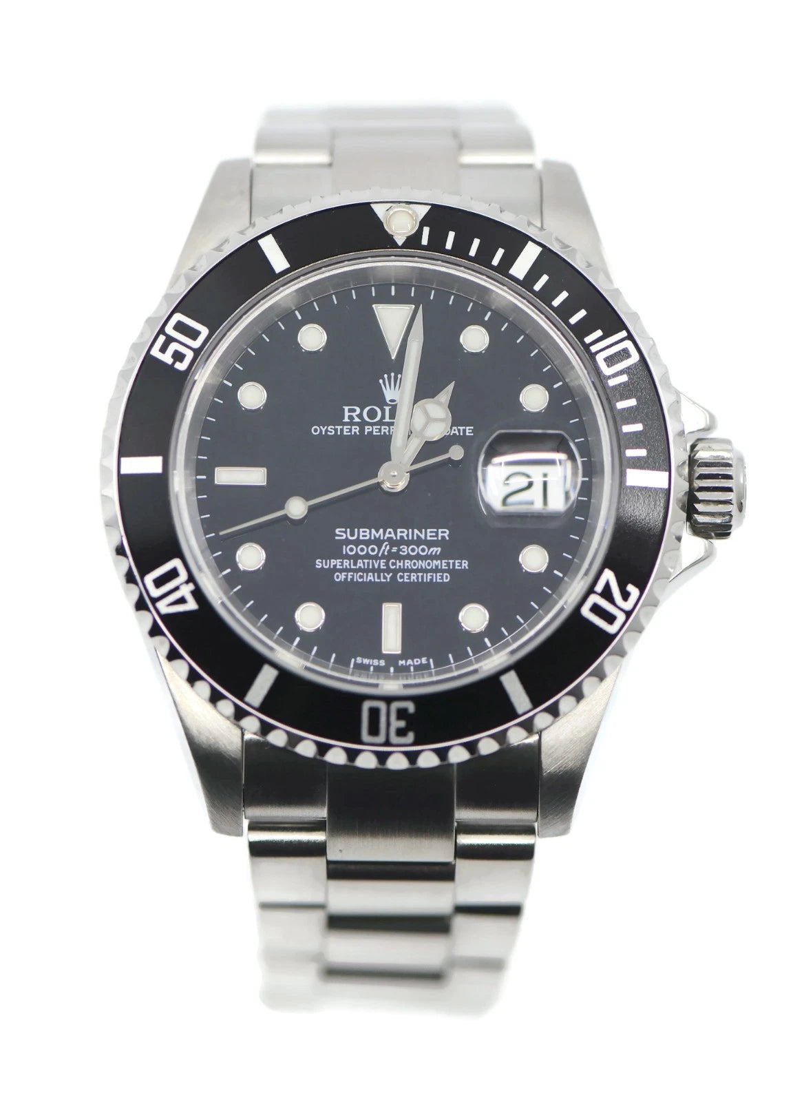 Rolex Submariner Stainless Steel Watch 16610