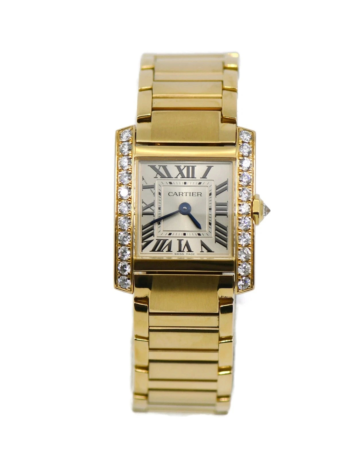 Cartier Tank Francaise Diamond 18K Yellow Gold Watch WJTA0039