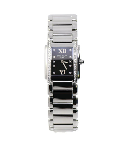 Pate Philippe Twenty-4 Diamond Stainless Stewl Watch 4910/10A-001