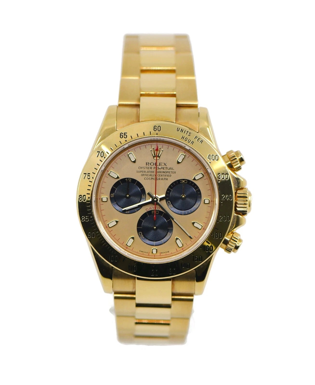 Rolex Daytona 18K Yellow Gold Watch 116528