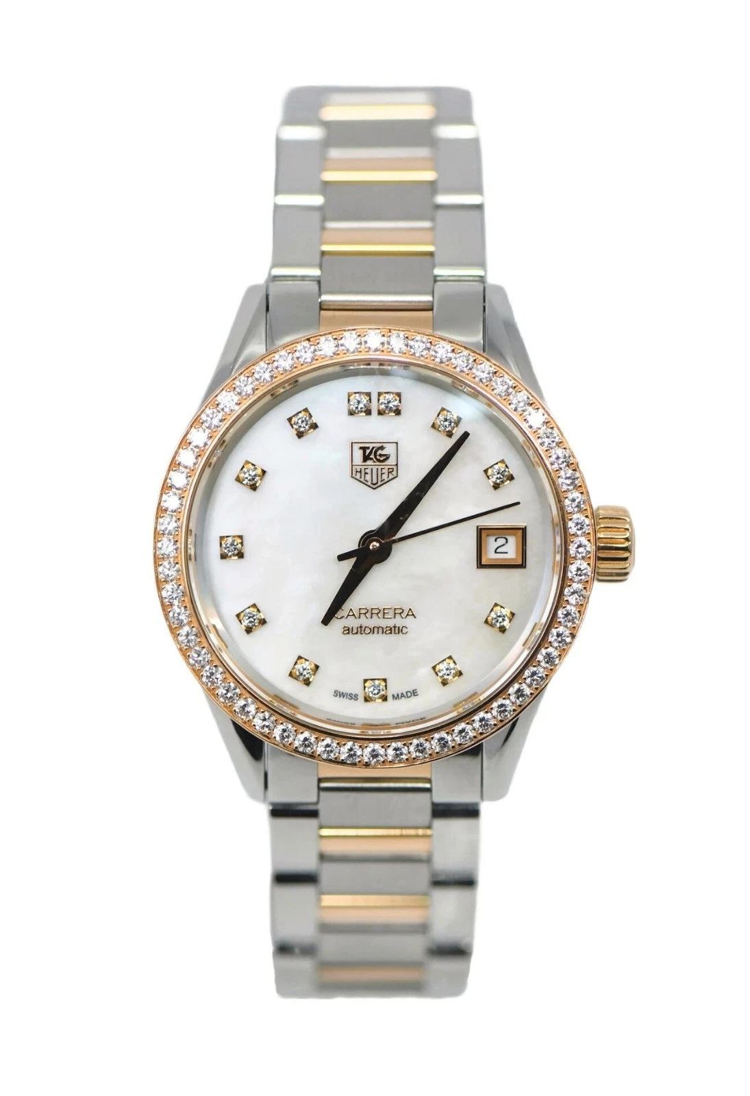 Tag Heuer Carrera Diamond 18K/Stainless Steel Watch WAR2453