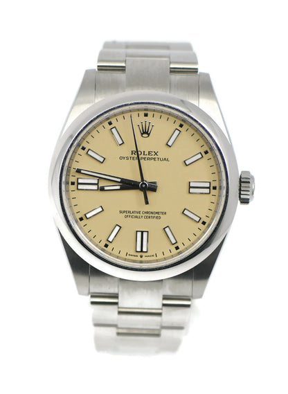 Rolex Oyster Perpetual 41 Beige Stainless Steel Watch 134300