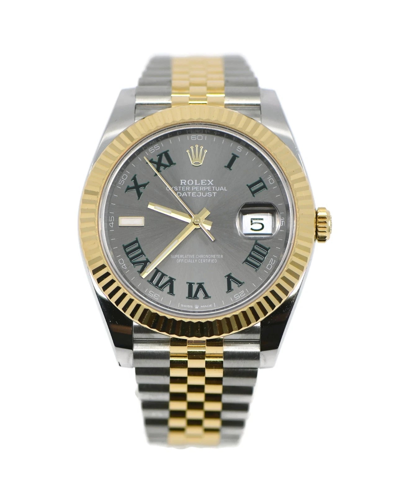 Rolex Datejust Wimbledon 18K/Stainless Steel Watch 126333