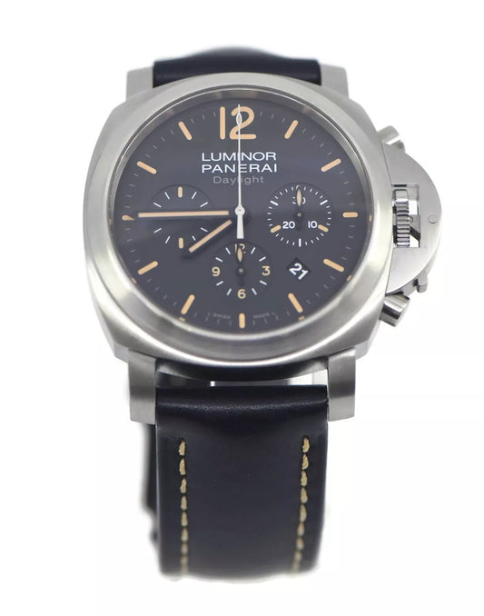 Panerai Luminor Daylight Chronograph Stainless Steel Watch PAM00356